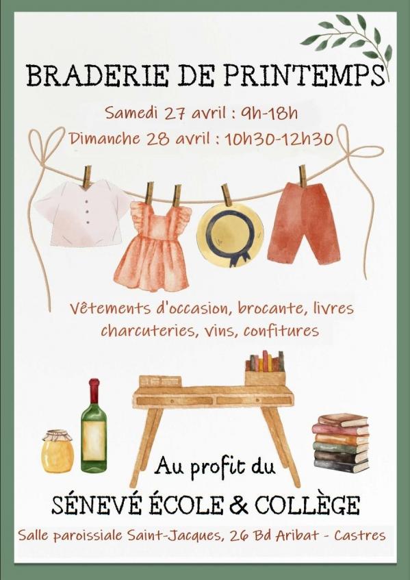 Affiche braderie de printemps 2